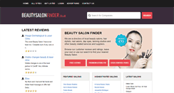 Desktop Screenshot of beautysalon-finder.co.uk